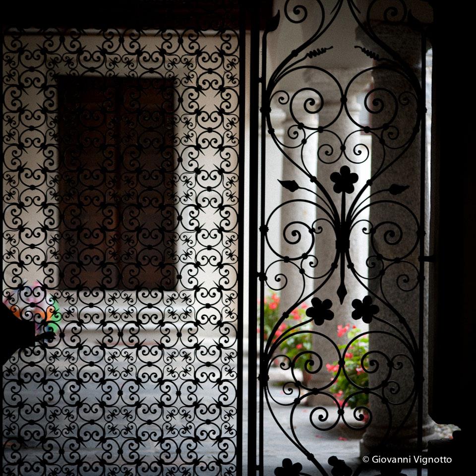 Ornamental ironwork in one of the courtyard houses - Orta San Giulio - Photo with permission and courtesy of Giovanni Vignotto 2012